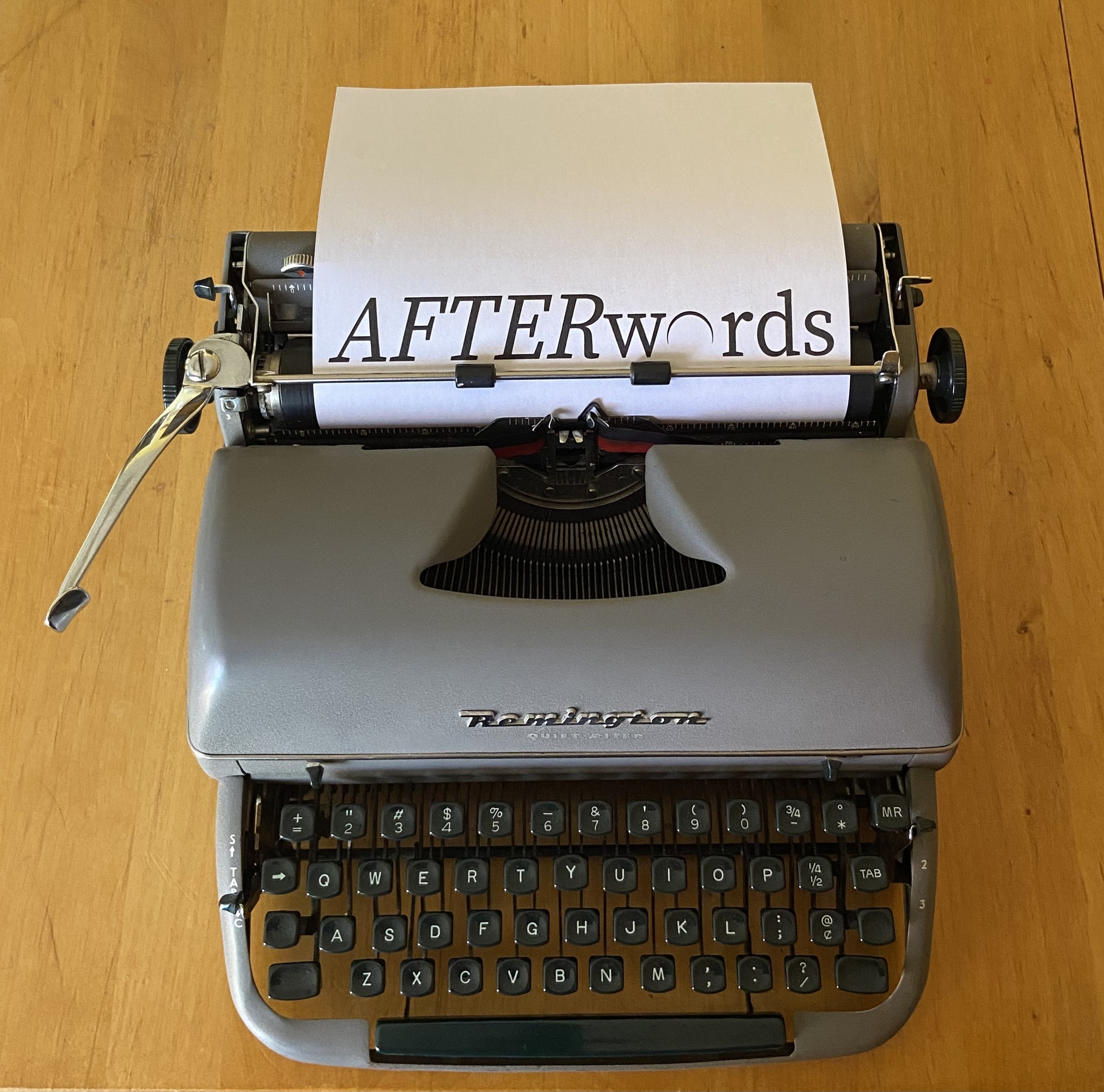 afterwords in typewriter
